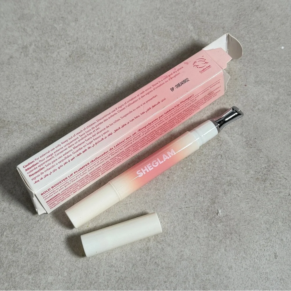 SHEGLAM Bold Booster Lip Plumper Rose Veil Gloss